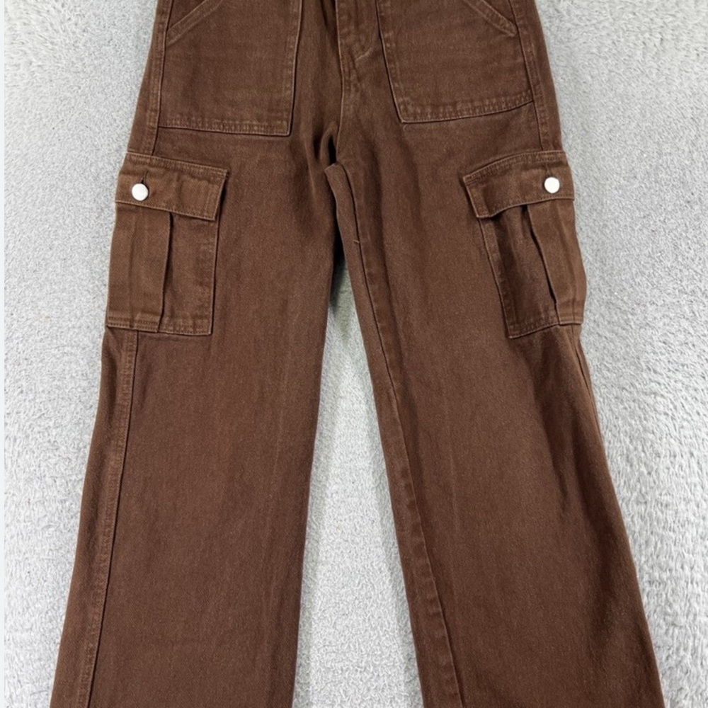 Kids/Girls Brown Cargo Pants